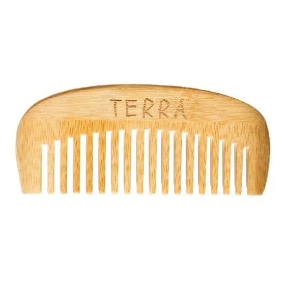 Peine De Madera De Bambú - Terra Cosmetica Natural