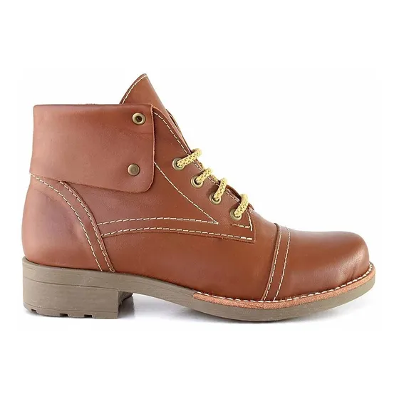 Borcego Bota Cuero Mujer Briganti Zapato Goma - Mcbo24693