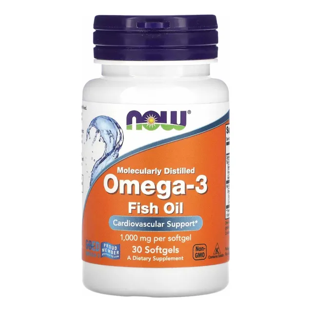 Suplemento NOW Omega 3 x 30 un - cápsulas blandas