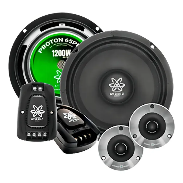 Set De Medios Profesional Atomic Audio Proton65pro 1200w 6.5