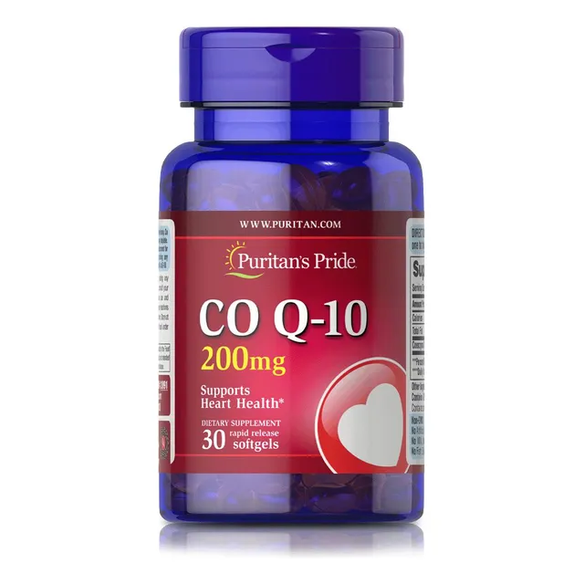 Coenzima Q-10 200 Mg (30 Softgels)  Puritans Pride Sin Sabor