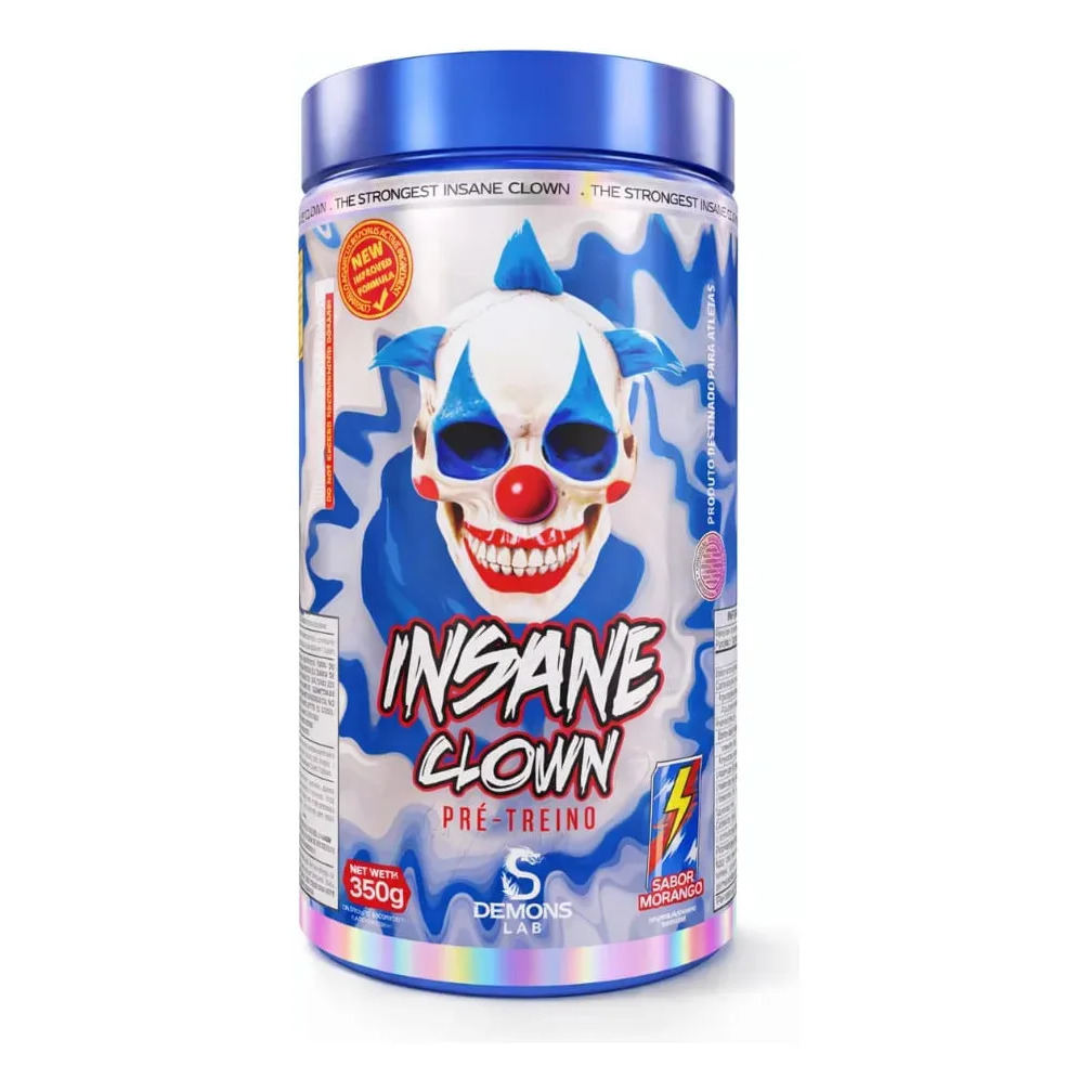 Pré Treino Insane Clown 350g Sabor Energético Mad Bull Mad Bull