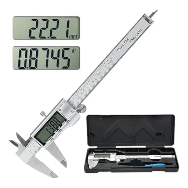 Calibre Precisión Digital Lcd 0-150mm Interior Exterior Prof