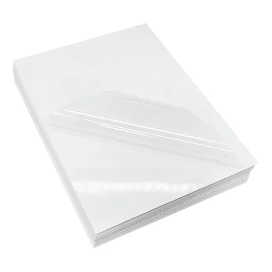 20 Adesivos Vinil Transparente Jato De Tinta A Prova D'água