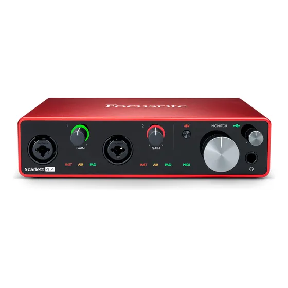 Interfaz De Audio Usb 2.0 4x4 Scarlett 4i4 4g Focusrite