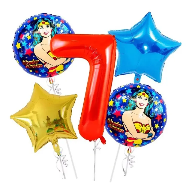 Globos De La Mujer Maravilla Set