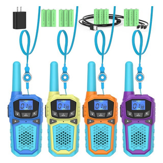 Walkie Talkies Para Niños 4 Pack, Walkie Talky Recargable... Walkie Talkies Para Niños 4 Pack, Walkie Talky Recargable...