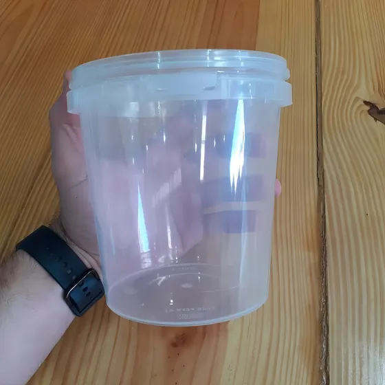 20un Pote Redondo 1000ml C/ Lacre Freezer/microondas Sem Bpa Cor Cristal