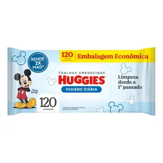Toalhas Umedecidas Huggies Higiene DiĂĄria 120 U Pacote X 1 Toalhas Umedecidas Huggies Higiene DiĂĄria 120 U Pacote X 1