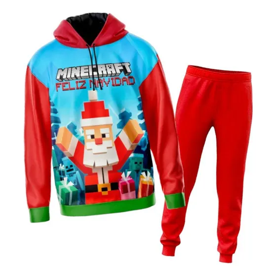 Conjunto Para Niños De Navidad - Minecraft 