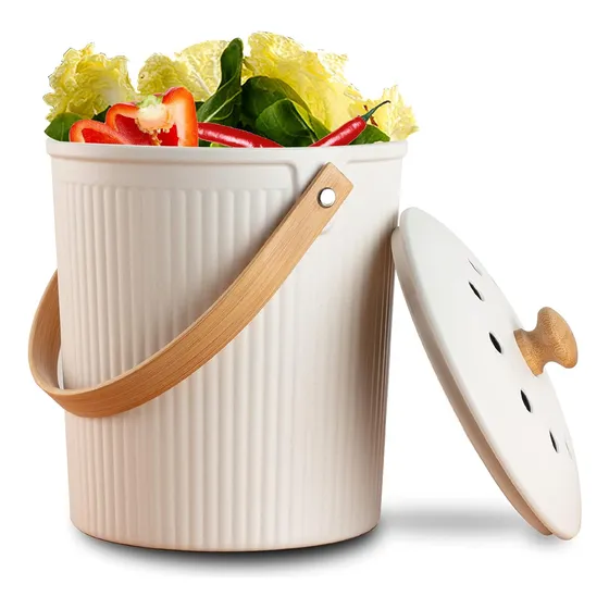 Contenedor De Compost De Cocina, Lalastar Contenedor De Comp