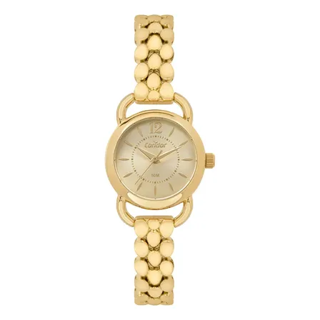 Relógio Feminino Co2035nsi/5x Mini Joia Dourado Condor