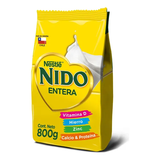 Leche En Polvo Nido® Entera Bolsa 800g