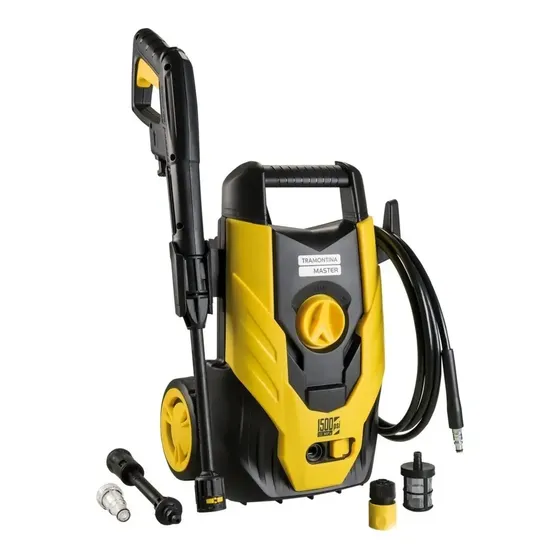 Lavadora De Alta Pressão Master Doméstica Jato Regulável 1500psi Com 1200w Amarelo E Preto Tramontin
