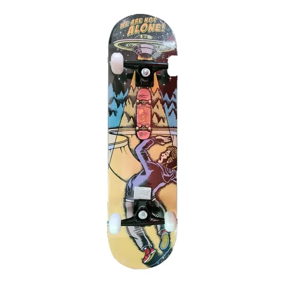 Skate Completo Maple Principiante Truck Aluminio Lija Uretan