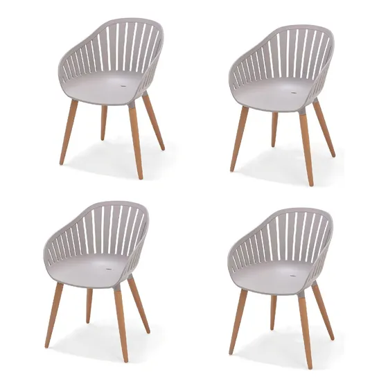 Pack X4 Sillas Exterior Cannes Gris Midtown Cannes 4