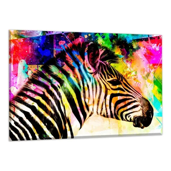 Cuadros Decorativos Abstracto Moderno Animales Colores 4k