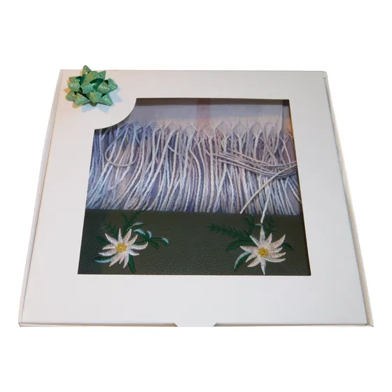 Billetera Y Bufanda, Regalo Día De La Madre, Mujer Cumpleaño Verde Oscuro Floreado