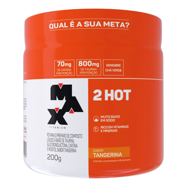 2 Hot - 200g - Max Titanium Sabor Tangerina 2 Hot - 200g - Max Titanium Sabor Tangerina
