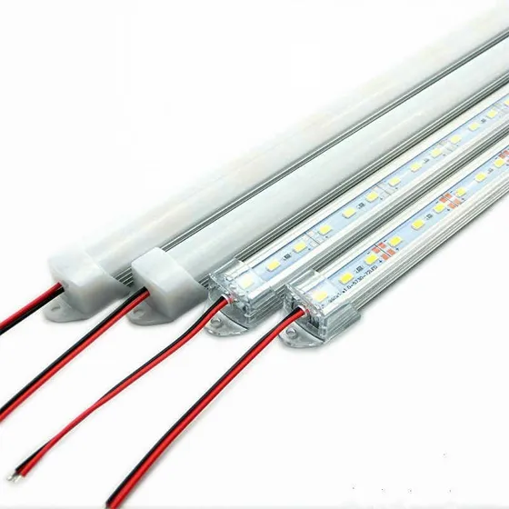 04 Barra Led 12 V 100cm Branco C/ Calha Leitosa Ou Transp.