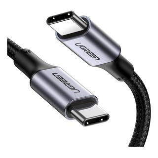 Cable Ugreen Tipo C A C 100w 20v 5a, Carga Rápida 1m Cable Ugreen Tipo C A C 100w 20v 5a, Carga Rápida 1m