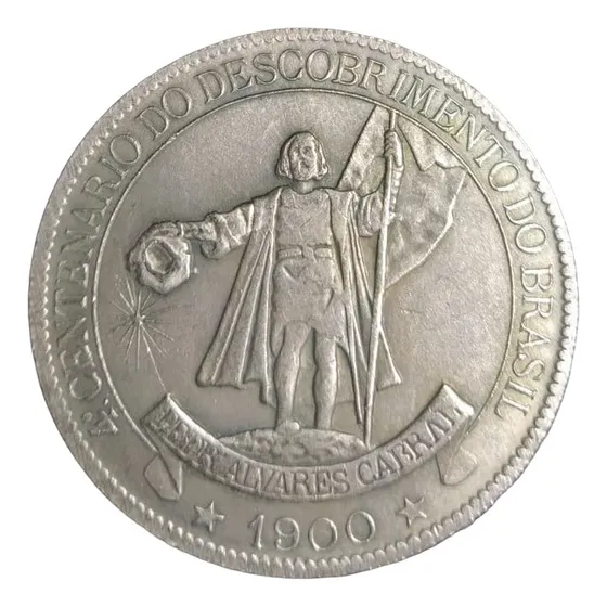 Moeda 4000 Réis 1900 - 4° Centenário Do Descobrimento Cópia 