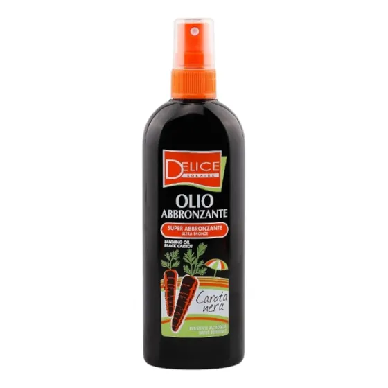 Oleo Bronzeador Spray Delice Solaire Cenoura Negra - 150ml