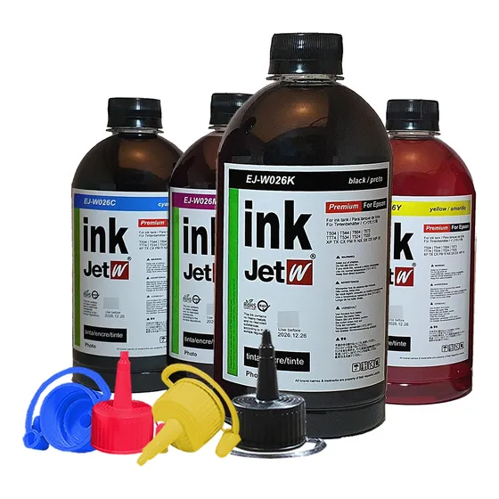 Refil 1250ml 4 Cores Tinta Compatível Impressora Epson Tx220