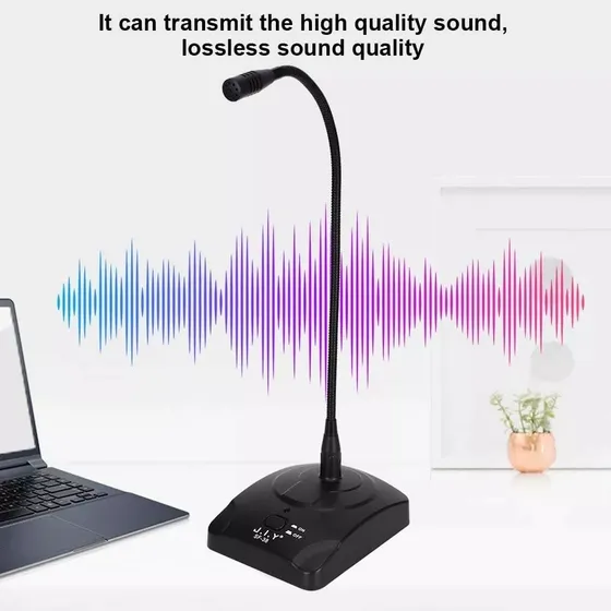 Micrófono De Mesa De Cuello Flexible Txl Cnf 100 Topp Audio 