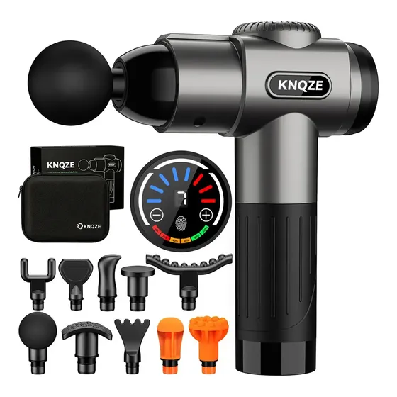 Pistola de Massagem Miofascial Elétrica Portátil Deep Therapy KNQZE Massageador Muscular