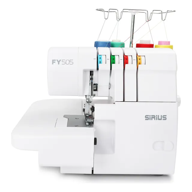 Máquina Overlock Casera Sirius Fy505 De 2,3 Y 4 Hilos