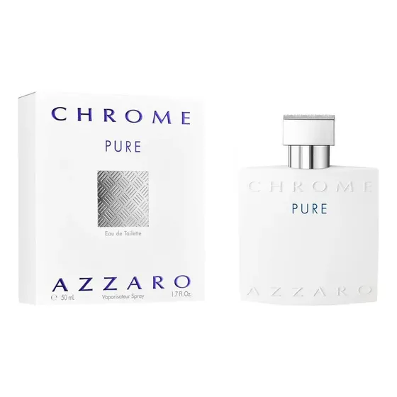 Eau de toilette Azzaro Chrome Pure para hombre, 50 ml