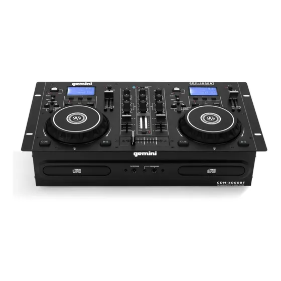 Gemini Sound Reproductor Medio Dobleubierta Para Dj Cd 2