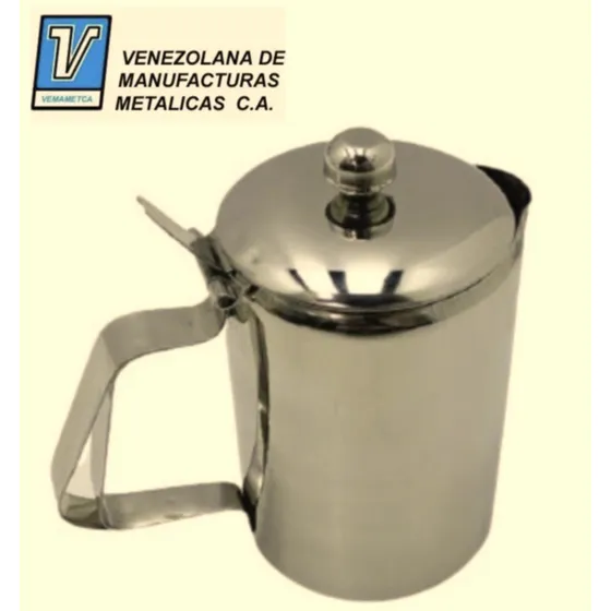 Jarra Con Tapa Acero Inox 18/10. De ½  Litro Marca Vemametca