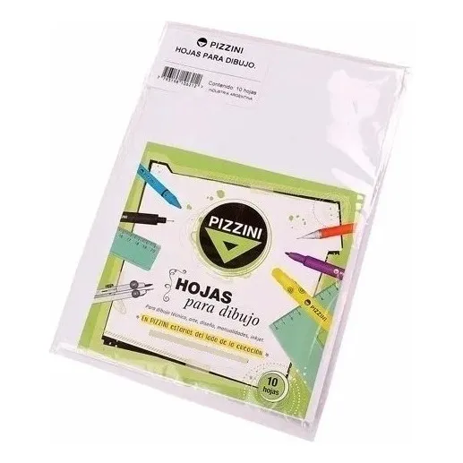 Hojas Técnicas Para Dibujo Pizzini A4 Pack X 10 Hojas