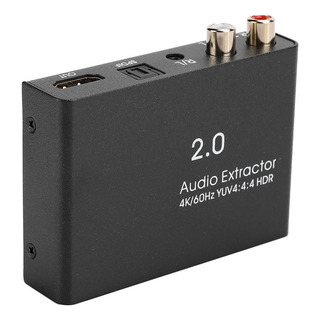 1x1 4k 60hz Hdmi 2.0 Extractor De Audio Digital Óptico Spli 1x1 4k 60hz Hdmi 2.0 Extractor De Audio Digital Óptico Spli