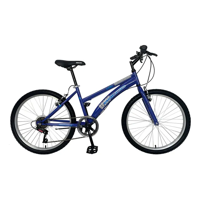 Bicicleta mountain bike femenina Baccio Alpina Lady R24 tamaño del cuadro 24" color azul
