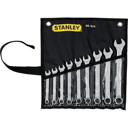 Juego De Llaves Combinadas Stanley Milimétricas 9 Piezas