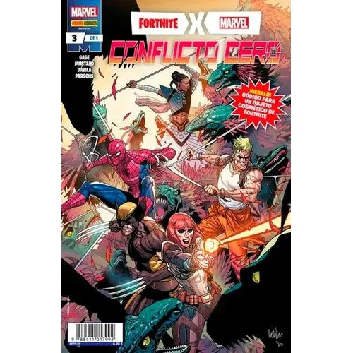 Fortnite / Marvel Conflicto Cero 3 - Panini - Incluye Skin