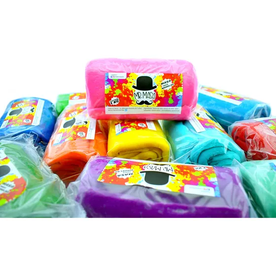 Masa Por 1 Kilo Para Modelar Plastilina Colores Niños Jugar