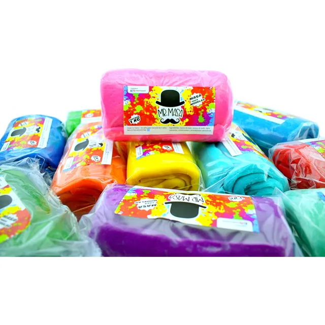 Masa Por 1 Kilo Para Modelar Plastilina Colores Niños Jugar