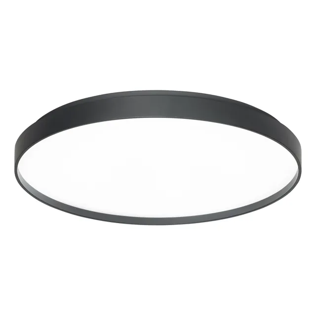 Plafon Led York Negro Control Remoto 45w Diseño Moderno Lk