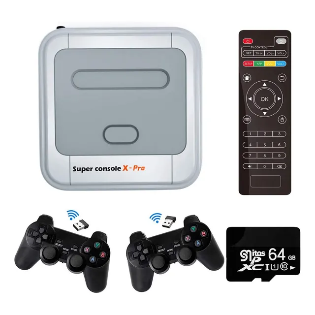 Consola De Videojuegos De Super Console X-pro Con Tarjeta Sd