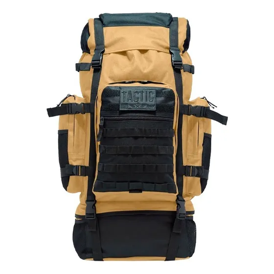 Mochila Mochilero 70 Lts Camuflada Reforzada Camping Viaje Khaki