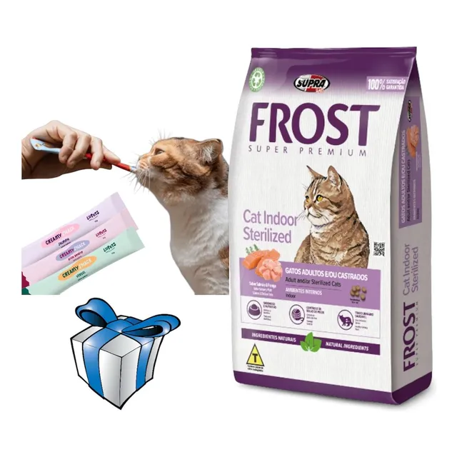 Alimento Frost Gato Castrado Cat Indoor 8,5kg + Regalo