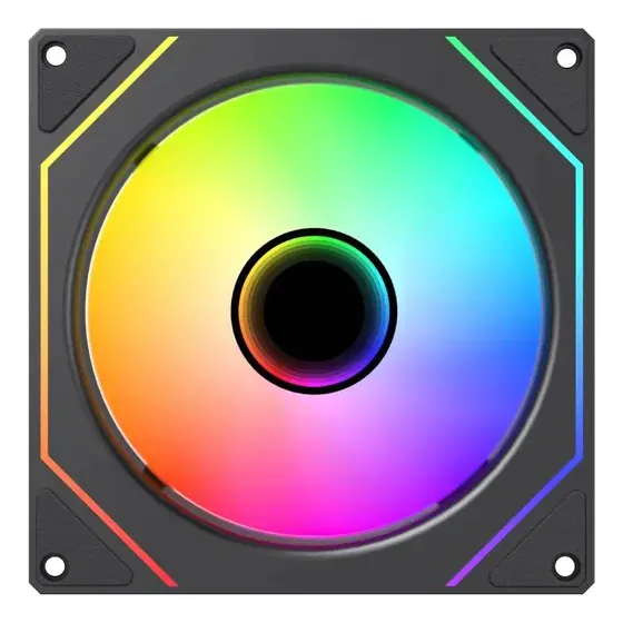 Ventilador Exodia ARGB de 120mm para PC, en Negro