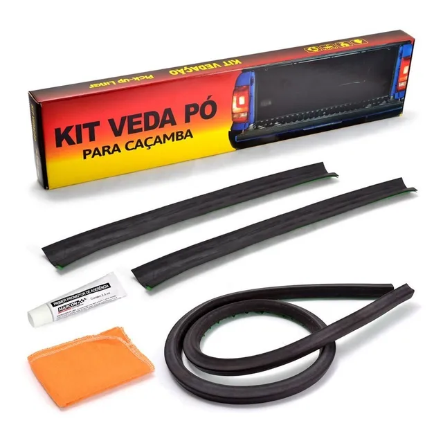 Kit Veda Pó Vedação Caçamba Tampa Traseira Hilux 2021 2022