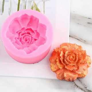Molde De Silicón Clavel, Rosa, Flor Molde De Silicón Clavel, Rosa, Flor