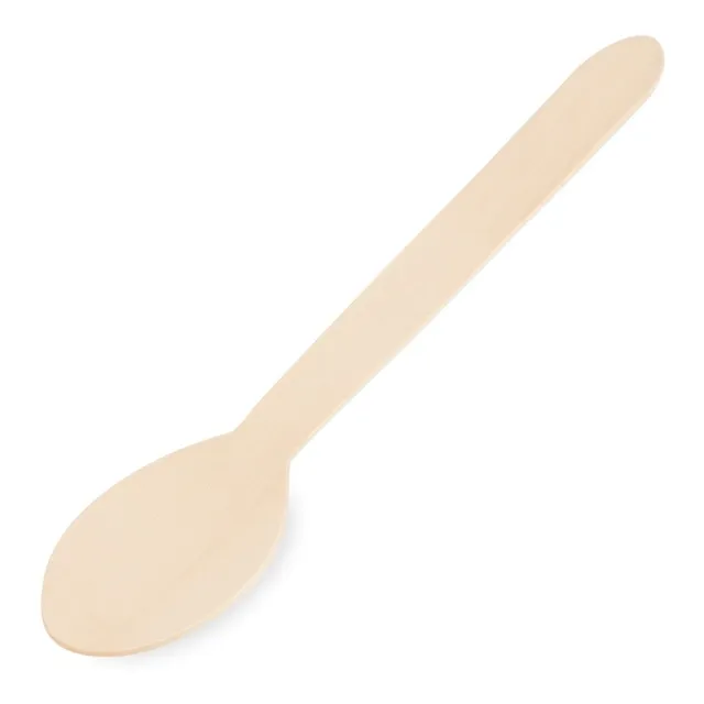 Cuchara Madera Ecologico Compostable 100 U Madera 16 Cm