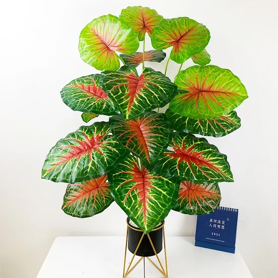 Ramo Planta Tropical Artificial Para Decorar
